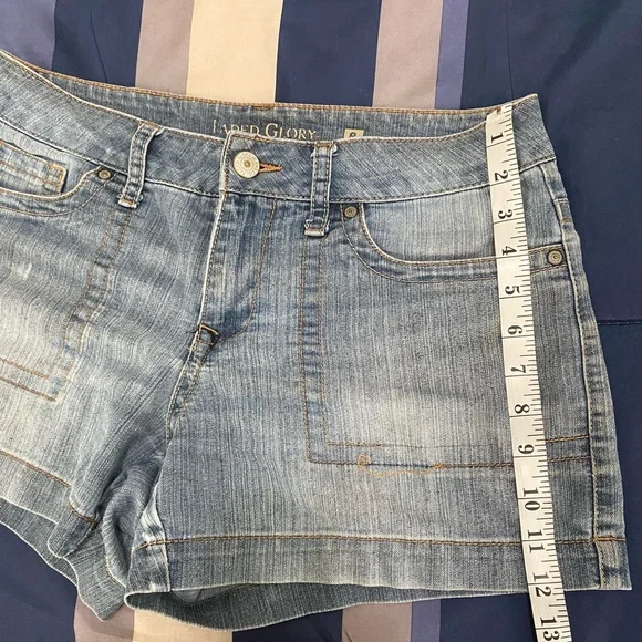 Vintage Faded Glory Light Blue Jean Shorts - Picture 5 of 8